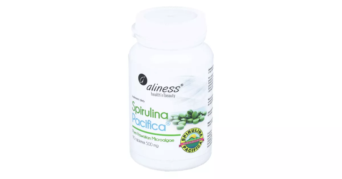 Aliness Spirulina Pacifica 500 mg, 90 tabletek skład, cena, opinie
