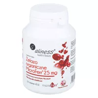 Aliness - żelazo organiczne MicroFerr 25 mg, tabletki, 100 sztuk