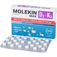 Molekin D3 + K2 MAX - odporność i zdrowe kości, 30 tabletek