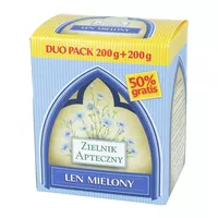 Zielnik Apteczny - Len Mielony DUO PACK - zioła, 400g (200+200)
