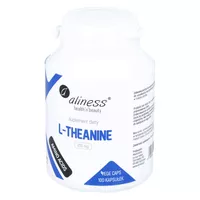 Aliness -  L-Theanine 200 mg, na uspokojenie, 100 kapsułek
