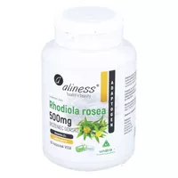 Aliness - Rhodiola Rosea 500 mg, wsparcie pracy układu krwionośnego, 60 kapsułek