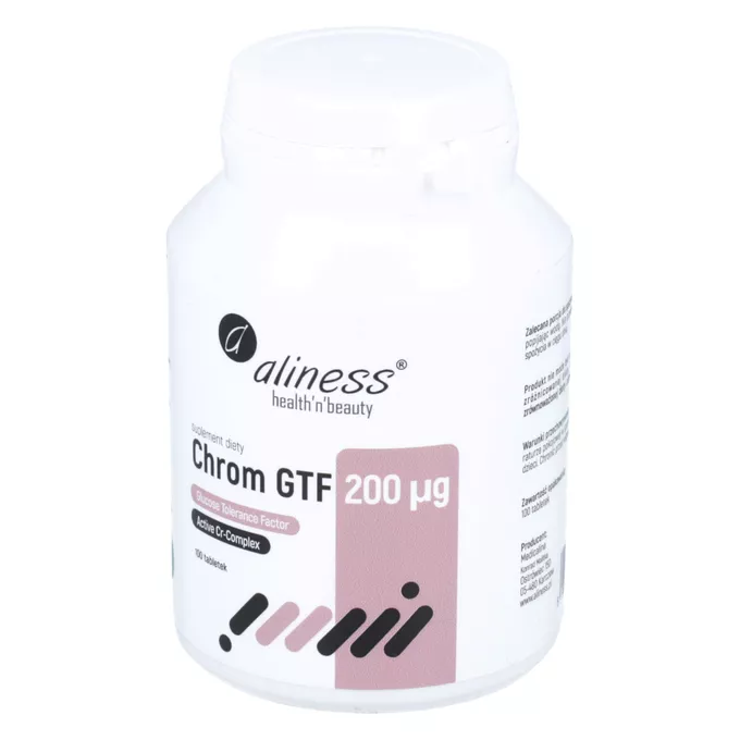 Aliness - Chrom GTF Active Cr-Complex 200 µg, 100 tabletek