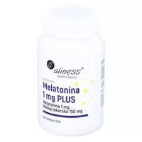 Aliness - Melatonina 1 mg PLUS, na trudności z zasypianiem, 100 tabletek
