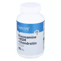 OSTROVIT - Glukozamina + MSM + Chondroityna, regeneracja mięśni i stawów, 90 tabletek