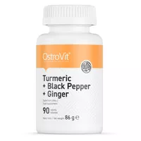OSTROVIT - Kurkumina, Tumeric+Black Pepper+Ginger, 90 tabletek
