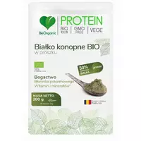 BeOrganic - Białko konopne BIO w proszku, 200g 