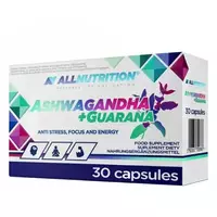 Allnutrition - Ashwagandha + Guarana, 30 kapsułek