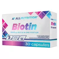 ALLNUTRITION - Biotin, włosy skóra i paznokcie, 30 kapsułek