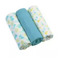 BabyOno - pieluszki muślinowe, niebieskie, 3 sztuki 348/03