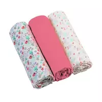 BabyOno - pieluszki muślinowe, malinowe, 3 sztuki 348/02