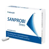 Sanprobi Stress-  uzupełnienie niedoborów bakterii probiotycznych, 20 kapsułek