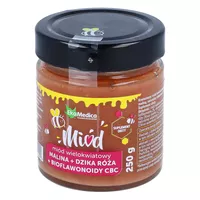 EkaMedica - Miód z maliną i dziką różą, 250g
