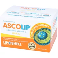 ASCOLIP - liposomalna witamina C (1000mg) o smaku cytryny i pomarańczy, 30 saszetek