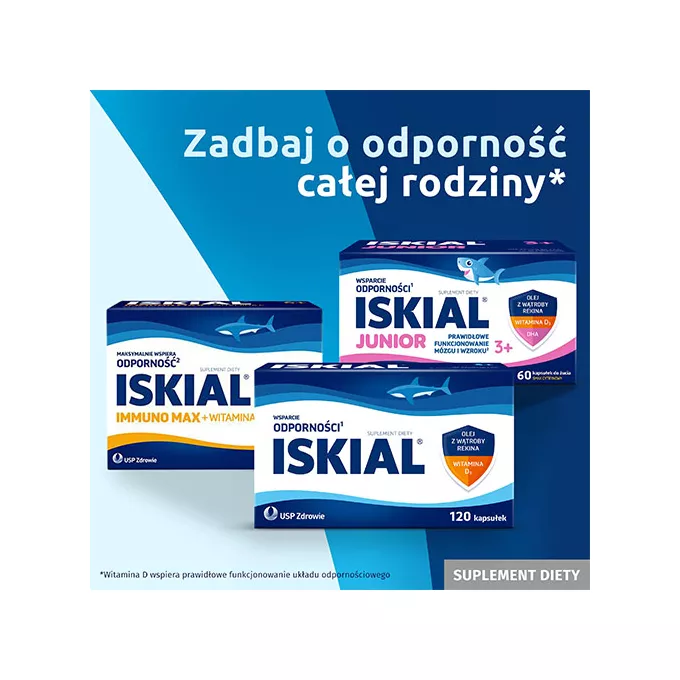 Iskial Immuno Max + Cynk, 120 kapsułek