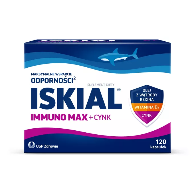 Iskial Immuno Max + Cynk, 120 kapsułek