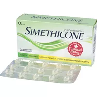 Simethicone - przygotowanie do badań diagnostycznych jamy brzusznej, 30 kapsułek