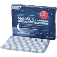 Zdrowe Korzyści - MeloSEN + Passiflora, na bezsenność, 30 tabletek