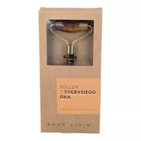 Easy Livin Roller z tygrysiego oka - wałeczek do masażu twarzy, 1 sztuka