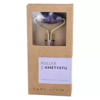 Easy Livin Roller z ametystu - wałeczek do masażu twarzy, 1 sztuka