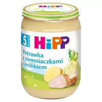 HIPP BIO - potrawka z ziemniaczkami i królikiem, po 5. miesiącu, 190g