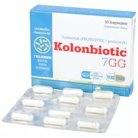 Olimp Kolonbiotic 7GG - synbiotyk (probiotyk + prebiotyk), 10 kapsułek