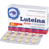 Olimp Luteina Max-Complex - wspomaga wzrok i wspiera prawidłową ostrość widzenia, 30 tabletek