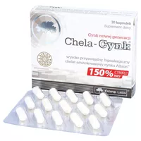 Olimp Chela-Cynk - na włosy, skórę i paznokcie, 30 kapsułek