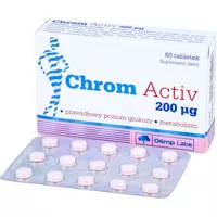 Olimp Chrom Activ - prawidłowy poziom glukozy, metabolizm - 60 tabletek