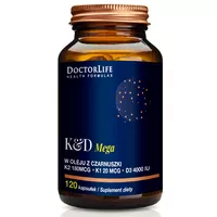 DoctorLife Mega K i D3, 120 kapsułek