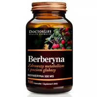 DoctorLife - Berberine, wspomaganie funkcjonowania wątroby, 100 kapsułek