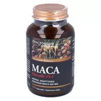 Doctor Life - Maca ekstrakt, zapewnia równowagę hormonalną, 100 kapsułek