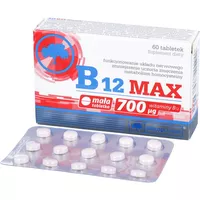 Olimp B12 MAX - 700 mcg witaminy B12, 60 tabletek
