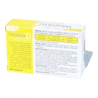 Zdrowe Korzyści Witamina D3 2000 j.m., 60 kapsułek