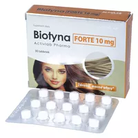 ACTIVLAB - Biotyna Forte 10 mg na piękne włosy, skórę i paznokcie, 30 kapsułek