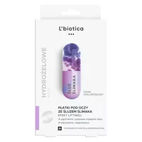L'biotica - odmładzające płatki pod oczy ze śluzem ślimaka, 3x2 sztuki