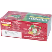 Verdin FIX - herbata zioła z maliną, 20 saszetek