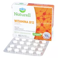 Naturell Witamina B12 - tabletki do ssania, 60 sztuk