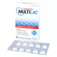 MULTILAC - synbiotyk (probiotyk+prebiotyk), 10 kapsułek