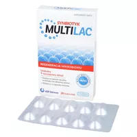 MULTILAC - synbiotyk (probiotyk+prebiotyk), 20 kapsułek