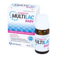 MULTILAC Baby - synbiotyk, krople dla dzieci od 2 miesiąca, 5ml