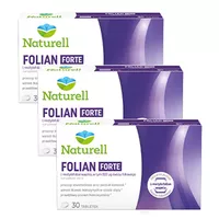 Zestaw NATURELL Folian Forte, 3 x 30 tabletek