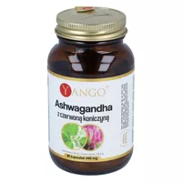 YANGO - ashwaganda z czerwoną koniczyną, 90 kapsułek
