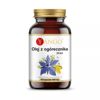 YANGO - Olej z ogórecznika, naturalne źródło kwasów tłuszczowych omega-6, 60 kapsułek 