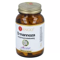 YANGO - D-mannoza, suplement diety stosowany na stany zapalne pęcherza i drogi moczowe, 90 kapsułek