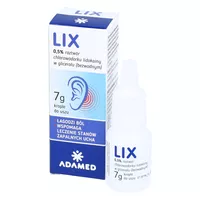 LIX - krople do uszu 0,5%, 7 g