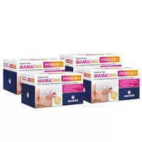 [Zestaw] Mamadha premium+ DHA + kwas foliowy, kapsułki, 60 sztuk