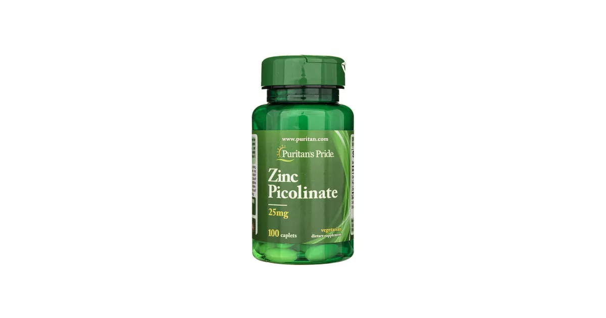 Puritans Pride Zinc Picolinate, pikolinian cynku, 100 tabletek skład, cena, opinie iZielnik.pl