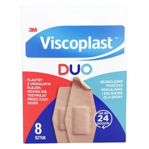 Viscoplast DUO - plastry w dwóch rozmiarach, 8 sztuk