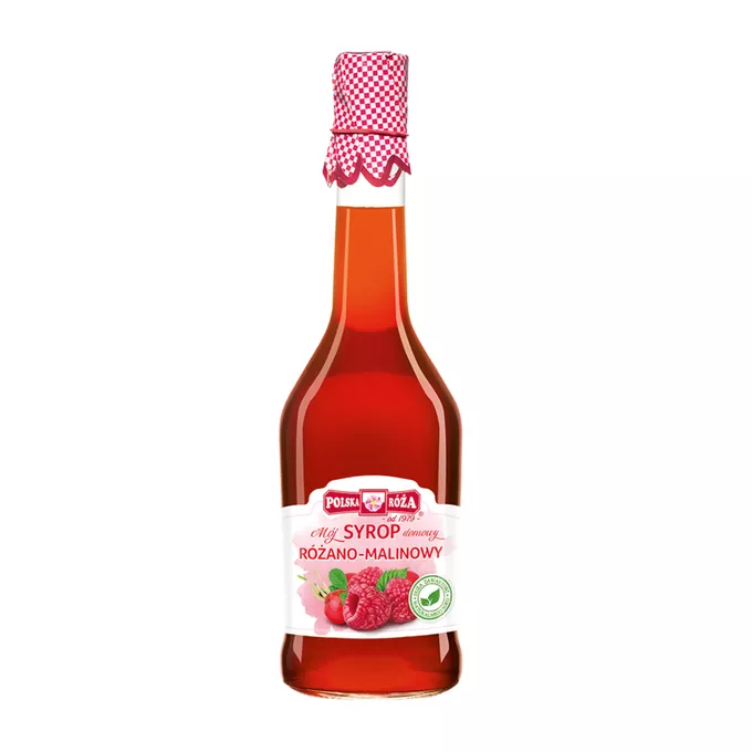 POLSKA RÓŻA - syrop różano-malinowy, 500ml